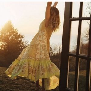 Free people "Hanalei bay maxi dress" coconut milk combo